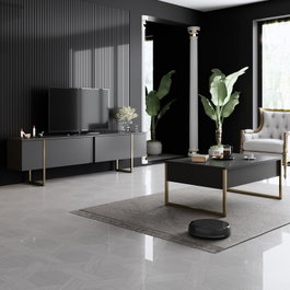Hanah Home Luxe Set - Antracita, Dorado